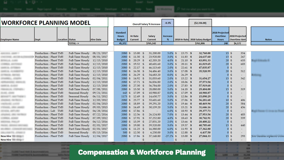 compensation workforce planning
